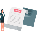 پیش‌نمایش فایل lady-is-standing-by-the-receipt-10873505 از پک رسید الکترونیکی