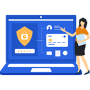 پیش‌نمایش فایل girl-is-pointing-at-the-data-on-the-laptop-10908963 از پک حفاظت