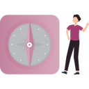 پیش‌نمایش فایل boy-stands-near-a-compass-10832356 از پک قطب‌نما
