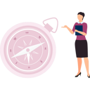 پیش‌نمایش فایل girl-is-explaining-about-compass-10832370 از پک قطب‌نما
