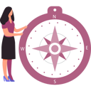 پیش‌نمایش فایل girl-is-looking-at-the-points-on-compass-10832218 از پک قطب‌نما