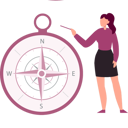 پیش‌نمایش فایل girl-is-pointing-at-compass-10832222 از پک قطب‌نما