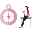 پیش‌نمایش فایل girl-is-pointing-to-a-compass-10832363 از پک قطب‌نما