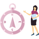 پیش‌نمایش فایل girl-is-pointing-to-compass-10832386 از پک قطب‌نما
