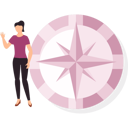 پیش‌نمایش فایل girl-is-standing-near-compass-10832372 از پک قطب‌نما