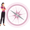 پیش‌نمایش فایل girl-is-thinking-about-the-compass-10832359 از پک قطب‌نما