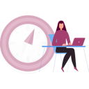 پیش‌نمایش فایل girl-is-using-laptop-for-compass-direction-10832232 از پک قطب‌نما