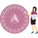 پیش‌نمایش فایل girl-showing-compass-for-directions-10832225 از پک قطب‌نما