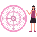 پیش‌نمایش فایل girl-showing-location-with-compass-10832196 از پک قطب‌نما