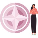 پیش‌نمایش فایل girl-stands-near-compass-10832375 از پک قطب‌نما