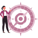 پیش‌نمایش فایل girl-stands-near-the-compass-10832188 از پک قطب‌نما