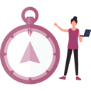 پیش‌نمایش فایل girl-using-laptop-for-compass-direction-10832435 از پک قطب‌نما
