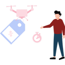 پیش‌نمایش فایل boy-is-pointing-at-the-drone-10928773 از پک بازار و فروش