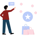 پیش‌نمایش فایل boy-is-pointing-at-the-shopping-bags-10928768 از پک بازار و فروش