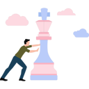 پیش‌نمایش فایل boy-is-pushing-a-chess-piece-10928765 از پک بازار و فروش