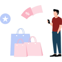 پیش‌نمایش فایل boy-is-using-mobile-phone-for-shopping-10928781 از پک بازار و فروش
