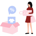 پیش‌نمایش فایل girl-is-promoting-a-discount-on-clothes-10928762 از پک بازار و فروش