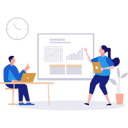پیش‌نمایش فایل boy-and-girl-are-talking-about-business-graph-10815159 از پک مدیریت کسب و کار