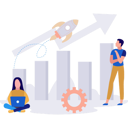 پیش‌نمایش فایل boy-and-girl-are-working-on-business-startup-10815153 از پک مدیریت کسب و کار