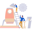 پیش‌نمایش فایل boys-are-working-on-rocket-10815243 از پک مدیریت کسب و کار
