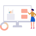 پیش‌نمایش فایل girl-is-pointing-at-the-graph-on-the-screen-10815215 از پک مدیریت کسب و کار