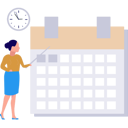 پیش‌نمایش فایل girl-is-pointing-at-the-reminder-on-calendar-10815168 از پک مدیریت کسب و کار