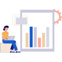 پیش‌نمایش فایل girl-is-working-on-business-bar-graph-10815176 از پک مدیریت کسب و کار