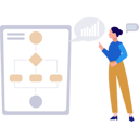 پیش‌نمایش فایل girl-looking-at-flow-chart-graph-10815161 از پک مدیریت کسب و کار