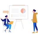 پیش‌نمایش فایل girls-are-talking-about-business-management-on-presentation-board-10815160 از پک مدیریت کسب و کار