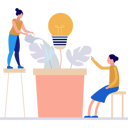 پیش‌نمایش فایل girls-are-watering-the-idea-plant-10815208 از پک مدیریت کسب و کار