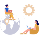 پیش‌نمایش فایل girls-are-working-on-laptop-10815241 از پک مدیریت کسب و کار