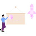 پیش‌نمایش فایل businessman-is-pointing-at-successful-launch-10992346 از پک مدیر