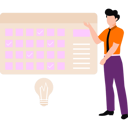 پیش‌نمایش فایل businessman-is-setting-up-business-reminders-10992358 از پک مدیر