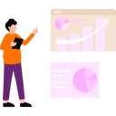 پیش‌نمایش فایل employee-is-pointing-on-business-graphs-10992373 از پک مدیر