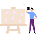 پیش‌نمایش فایل employee-is-presenting-on-board-10992352 از پک مدیر