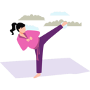 پیش‌نمایش فایل girl-is-doing-karate-10992069 از پک ورزشی