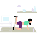 پیش‌نمایش فایل girl-is-exercising-with-the-band-10992083 از پک ورزشی