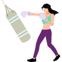 پیش‌نمایش فایل girl-is-hitting-punching-bag-10992081 از پک ورزشی