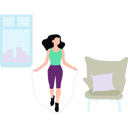 پیش‌نمایش فایل girl-is-jumping-rope-10992087 از پک ورزشی