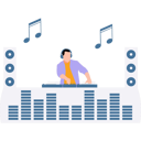 پیش‌نمایش فایل dj-man-playing-music-at-party-10983430 از پک جشن
