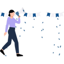 پیش‌نمایش فایل girl-announcing-for-party-10983463 از پک جشن