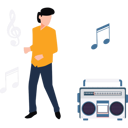 پیش‌نمایش فایل girl-dancing-to-music-10983452 از پک جشن