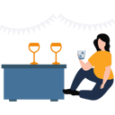 پیش‌نمایش فایل girl-drinking-wine-10983417 از پک جشن