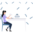 پیش‌نمایش فایل girl-holding-piece-of-cake-10983465 از پک جشن