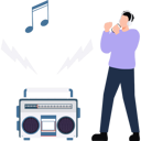 پیش‌نمایش فایل man-enjoying-music-party-10983450 از پک جشن