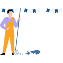 پیش‌نمایش فایل man-mopping-floor-10983434 از پک جشن