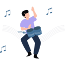 پیش‌نمایش فایل man-playing-bongo-drum-10983429 از پک جشن