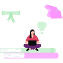 پیش‌نمایش فایل girl-working-online-on-laptop-10992207 از پک مطالعه