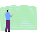 پیش‌نمایش فایل man-pointing-at-book-10992208 از پک مطالعه