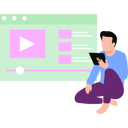 پیش‌نمایش فایل man-watching-video-on-web-page-10992172 از پک مطالعه